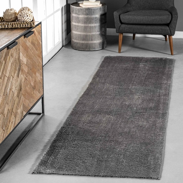 Nuloom Loni Solid Machine Washable Shag Area Rug 2ft 6in x 8ft BIVD01D-2608 - main